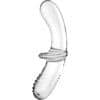 SATISFYER - DOUBLE CRYSTAL DILDO TRANSPARENTE - piKanteo | Despierta tu lado más piKante