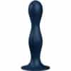 SATISFYER - DOUBLE BALL-R DILDO SILICONA AZUL - piKanteo | Despierta tu lado más piKante