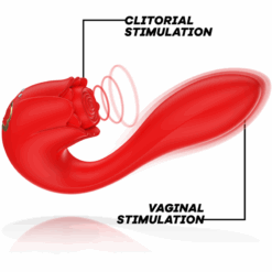 Alternative view of MIA - SELENA ESTIMULADOR VIBRATING + TAPPING ROJO