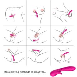 Alternative view of ARMONY - ROMANCE VIBRADOR CON ESTIMULADOR FUCSIA
