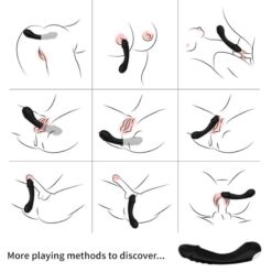 Alternative view of ARMONY - DILDO VIBRADOR PUNTO G SILICONA NEGRO