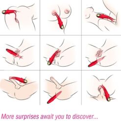 Alternative view of ARMONY - SHADOW VIBRADOR PINZA ROJO