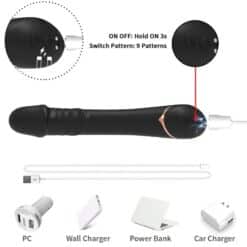 Alternative view of ARMONY - DILDO VIBRADOR SILICONA NEGRO