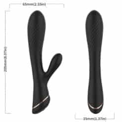 ARMONY - VIBRADOR RABBIT SILICONA NEGRO - piKanteo | Despierta tu lado más piKante