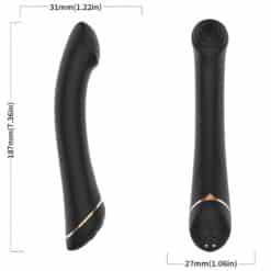 ARMONY - VIBRADOR CABEZA PLANA SILICONA NEGRO - piKanteo | Despierta tu lado más piKante