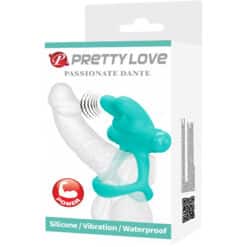 PRETTY LOVE - DANTE ANILLO VIBRADOR RABBIT VERDE - piKanteo | Despierta tu lado más piKante