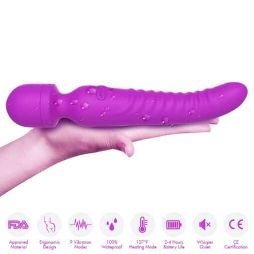 ARMONY - MISSION MASAJEADOR & VIBRADOR EFECTO CALOR VIOLETA - Imagen 3