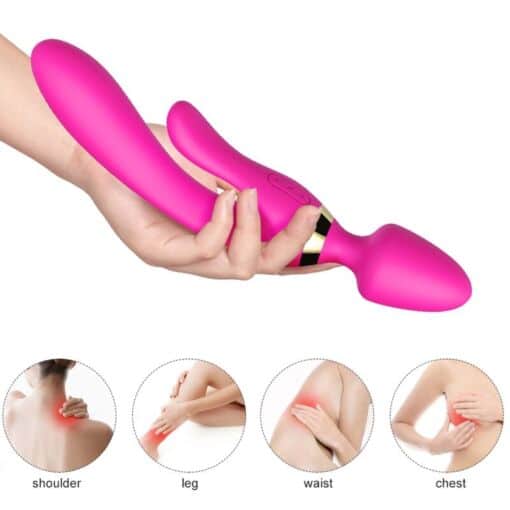ARMONY - MASAJEADOR & VIBRADOR RABBIT FUCSIA - Imagen 2