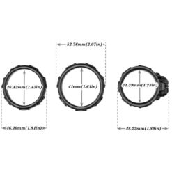 ARMONY - ANILLOS CALAVERA SILICONA NEGRO - piKanteo | Despierta tu lado más piKante
