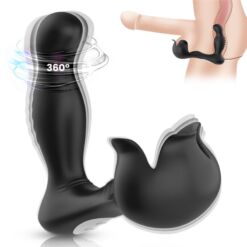 Alternative view of ARMONY - SURROUND VIBRADOR ANAL & ESTIMULADOR TESTÍCULOS CONTROL REMOTO NEGRO