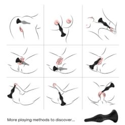 ARMONY - VIBRADOR & PLUG ANAL CONTROL REMOTO NEGRO - piKanteo | Despierta tu lado más piKante