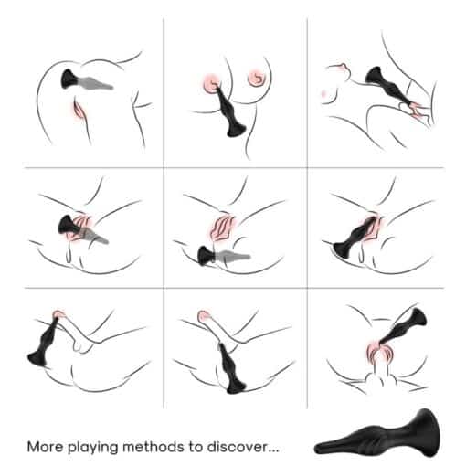 ARMONY - VIBRADOR & PLUG ANAL CONTROL REMOTO NEGRO - Imagen 2
