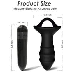 ARMONY - KYLIN DEDAL VIBRADOR & PLUG ANAL CONTROL REMOTO NEGRO - piKanteo | Despierta tu lado más piKante