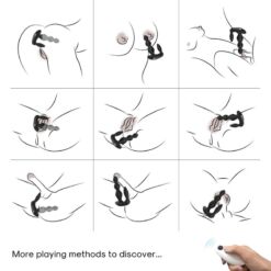 Alternative view of ARMONY - MANFUN VIBRADOR & ESTIMULADOR PLUG ANAL CONTROL REMOTO NEGRO