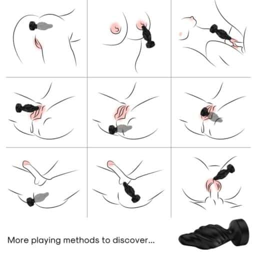 ARMONY - VIBRADOR & PLUG ANAL CONTROL REMOTO NEGRO - Imagen 2
