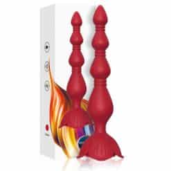 ARMONY - ROSA VIBRADOR PAGODA & PLUG ANAL ROJO - piKanteo | Despierta tu lado más piKante
