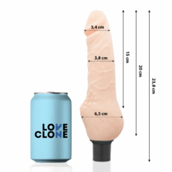 Alternative view of LOVECLONE - DAVEN VIBRADOR REALÍSTICO SELF LUBRICATION 23.8 CM -O- 3.8 CM