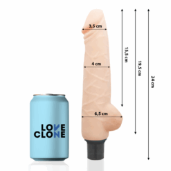 Alternative view of LOVECLONE - HARALD VIBRADOR REALÍSTICO SELF LUBRICATION 24 CM -O- 4 CM