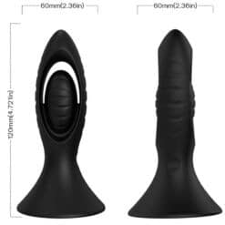 ARMONY - VIBRADOR & PLUG ANAL SILICONA NEGRO - piKanteo | Despierta tu lado más piKante