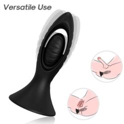 Alternative view of ARMONY - VIBRADOR & PLUG ANAL SILICONA NEGRO