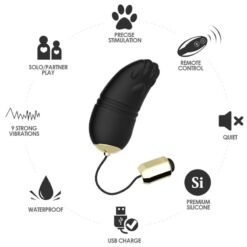 Alternative view of ARMONY - KITTY HUEVO VIBRADOR PUNTO G CONTROL REMOTO NEGRO