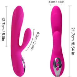 Alternative view of ARMONY - VIBRADOR & ESTIMULADOR FLEXIBLE EFECTO CALOR FUCSIA