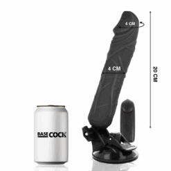 Alternative view of BASECOCK - VIBRADOR REALÍSTICO CONTROL REMOTO NEGRO 20 CM -O- 4 CM