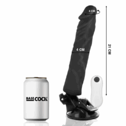 Alternative view of BASECOCK - VIBRADOR REALÍSTICO CONTROL REMOTO NEGRO 21 CM -O- 4 CM