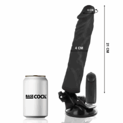 Alternative view of BASECOCK - VIBRADOR REALÍSTICO CONTROL REMOTO NEGRO 21 CM -O- 4 CM