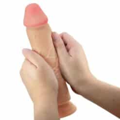 PRETTY LOVE - SLIDING SKIN SERIES DILDO REALÍSTICO CON VENTOSA PIEL DESLIZANTE NATURAL 23.4 CM - piKanteo | Despierta tu lado más piKante