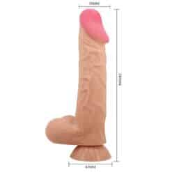 PRETTY LOVE - SLIDING SKIN SERIES DILDO REALÍSTICO CON VENTOSA PIEL DESLIZANTE CONTROL REMOTO NATURAL 24 CM - piKanteo | Despierta tu lado más piKante