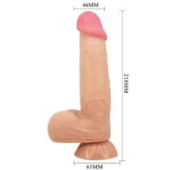 PRETTY LOVE - SLIDING SKIN SERIES DILDO REALÍSTICO CON VENTOSA PIEL DESLIZANTE CONTROL REMOTO NATURAL 21.8 CM - piKanteo | Despierta tu lado más piKante