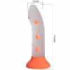 PRETTY LOVE - MAGICAL NIGHTFALL DILDO SIN VIBRACIÓN LUMINOSO NARANJA - piKanteo | Despierta tu lado más piKante
