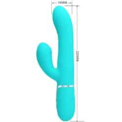 Alternative view of PRETTY LOVE - VIBRADOR PUNTO G MULTIFUNCIÓN VERDE AGUA