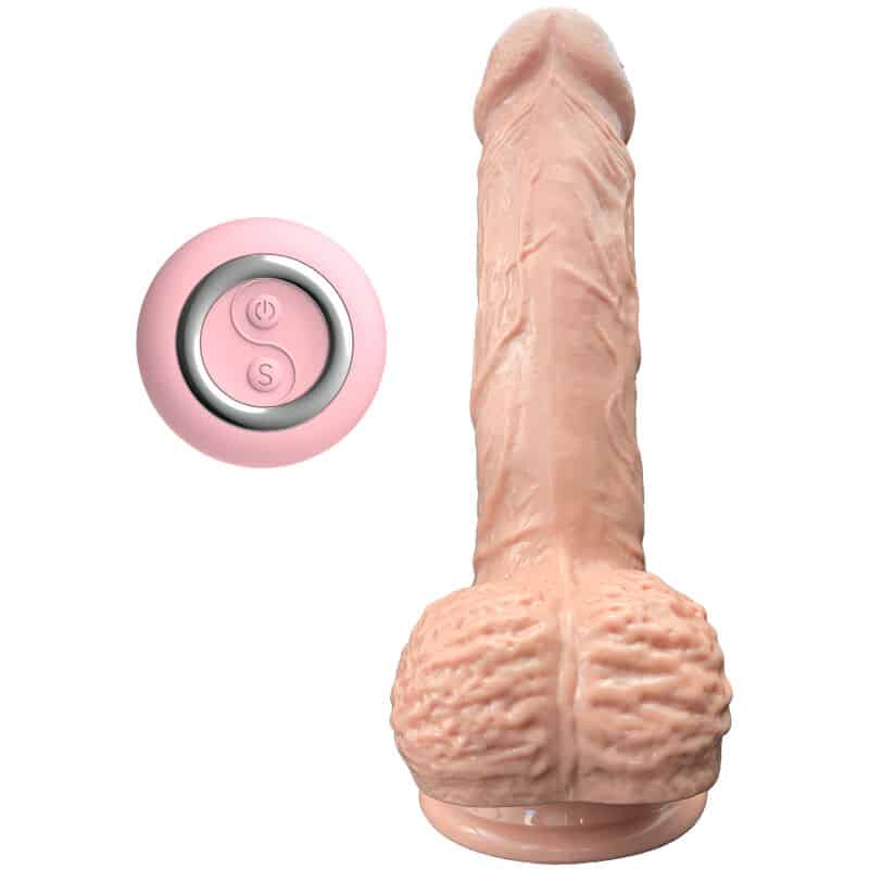 ARMONY - DILDO REALÍSTICO VIBRADOR & THRUSTING CON LENGUA ESTIMULADOR 19 CM - Imagen 3