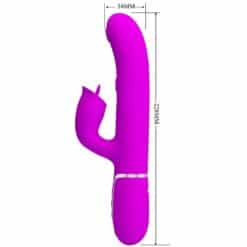 Alternative view of PRETTY LOVE - VIBRADOR RABBIT CON LICKING FUCSIA