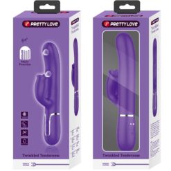 PRETTY LOVE - VIBRADOR RABBIT CON LICKING MORADO - piKanteo | Despierta tu lado más piKante