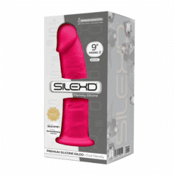 SILEXD - MODELO 2 PENE REALÍSTICO SILICONA PREMIUM SILEXPAN FUCSIA 23 CM - piKanteo | Despierta tu lado más piKante