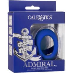 CALEXOTICS - ADMIRAL COCK BALL DOBLE ANILLO AZUL - piKanteo | Despierta tu lado más piKante