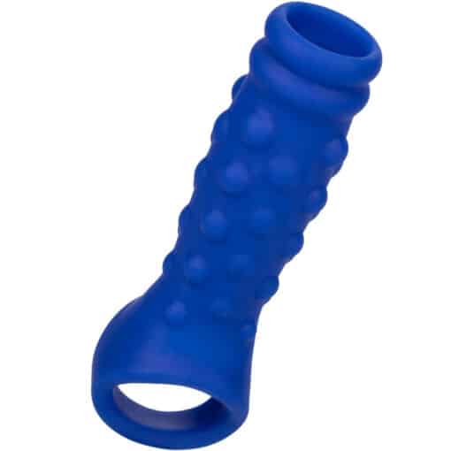 CALEXOTICS - ADMIRAL BEADED FUNDA PENE SILICONA LÍQUIDA AZUL