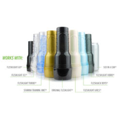 FLESHLIGHT - GO MASTURBADOR TORQUE ICE + UNIVERSAL LAUNCH + LUBRICANTE AQUA QUALITY 50 ML - piKanteo | Despierta tu lado más piKante