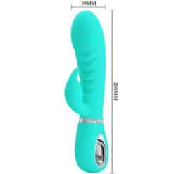 PRETTY LOVE - PRESCOTT VIBRADOR PUNTO G MULTIFUNCIÓN VERDE AGUA - piKanteo | Despierta tu lado más piKante