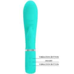 PRETTY LOVE - PRESCOTT VIBRADOR PUNTO G MULTIFUNCIÓN VERDE AGUA - piKanteo | Despierta tu lado más piKante