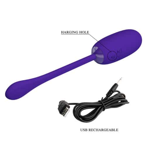 PRETTY LOVE - JULIUS HUEVO VIBRADOR IMPERMEBLE & RECARGABLE LILA - Imagen 8
