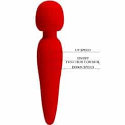 PRETTY LOVE - MEREDITH MASAJEADOR 12 MODOS VIBRACIÓN ROJO - piKanteo | Despierta tu lado más piKante