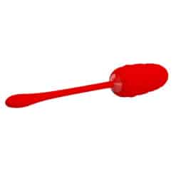 PRETTY LOVE - HUEVO VIBRADOR CON TEXTURA MARINA RECARGABLE ROJO - piKanteo | Despierta tu lado más piKante