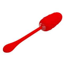 Alternative view of PRETTY LOVE - HUEVO VIBRADOR CON TEXTURA MARINA RECARGABLE ROJO