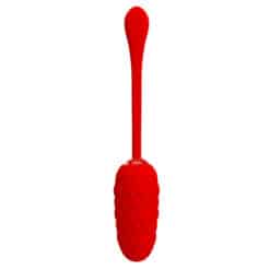 PRETTY LOVE - HUEVO VIBRADOR CON TEXTURA MARINA RECARGABLE ROJO - piKanteo | Despierta tu lado más piKante