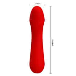 PRETTY LOVE - CETUS VIBRADOR RECARGABLE ROJO - piKanteo | Despierta tu lado más piKante