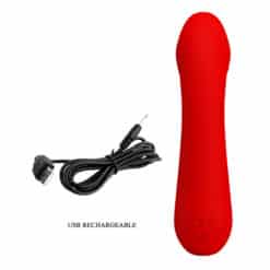 PRETTY LOVE - CETUS VIBRADOR RECARGABLE ROJO - piKanteo | Despierta tu lado más piKante